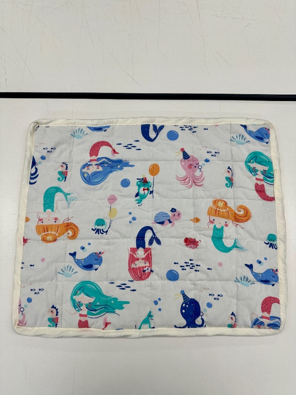 3 lb Weighted Blanket Sensory Lap Pad Reversible Minky Organic Cotton 18”x21”